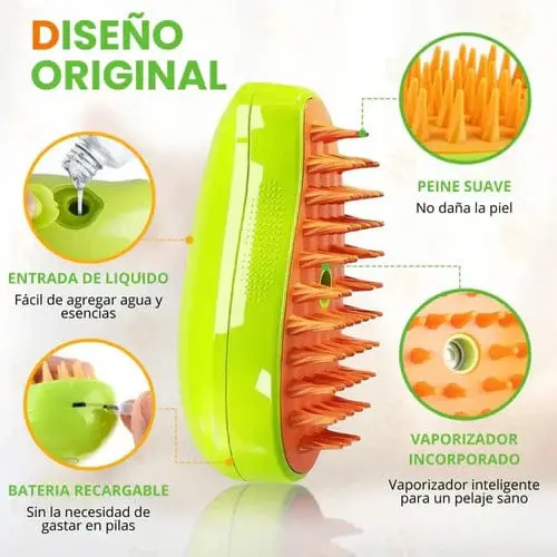 CEPILLO DE VAPOR PARA PERRO